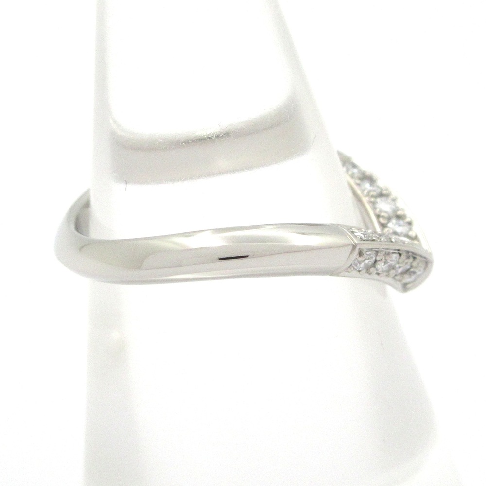 Louis Vuitton LV Diamond Ring V Ring Q9Y47C Pt950 Diamond - Picture 2 of 7